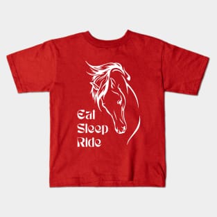 Eat Sleep Ride Kids T-Shirt